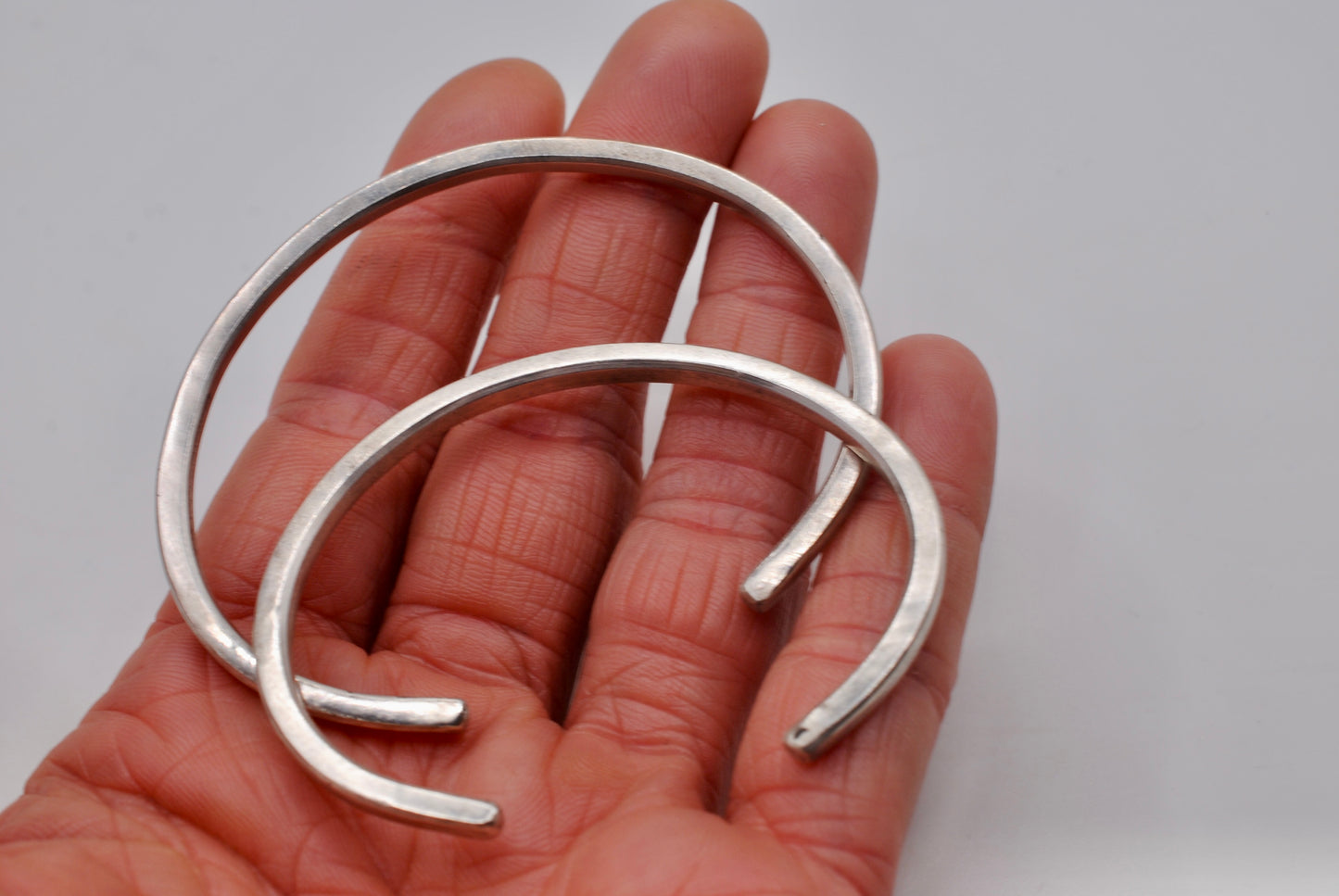 Recycled Silver Stacker Cuffs - Made to Order