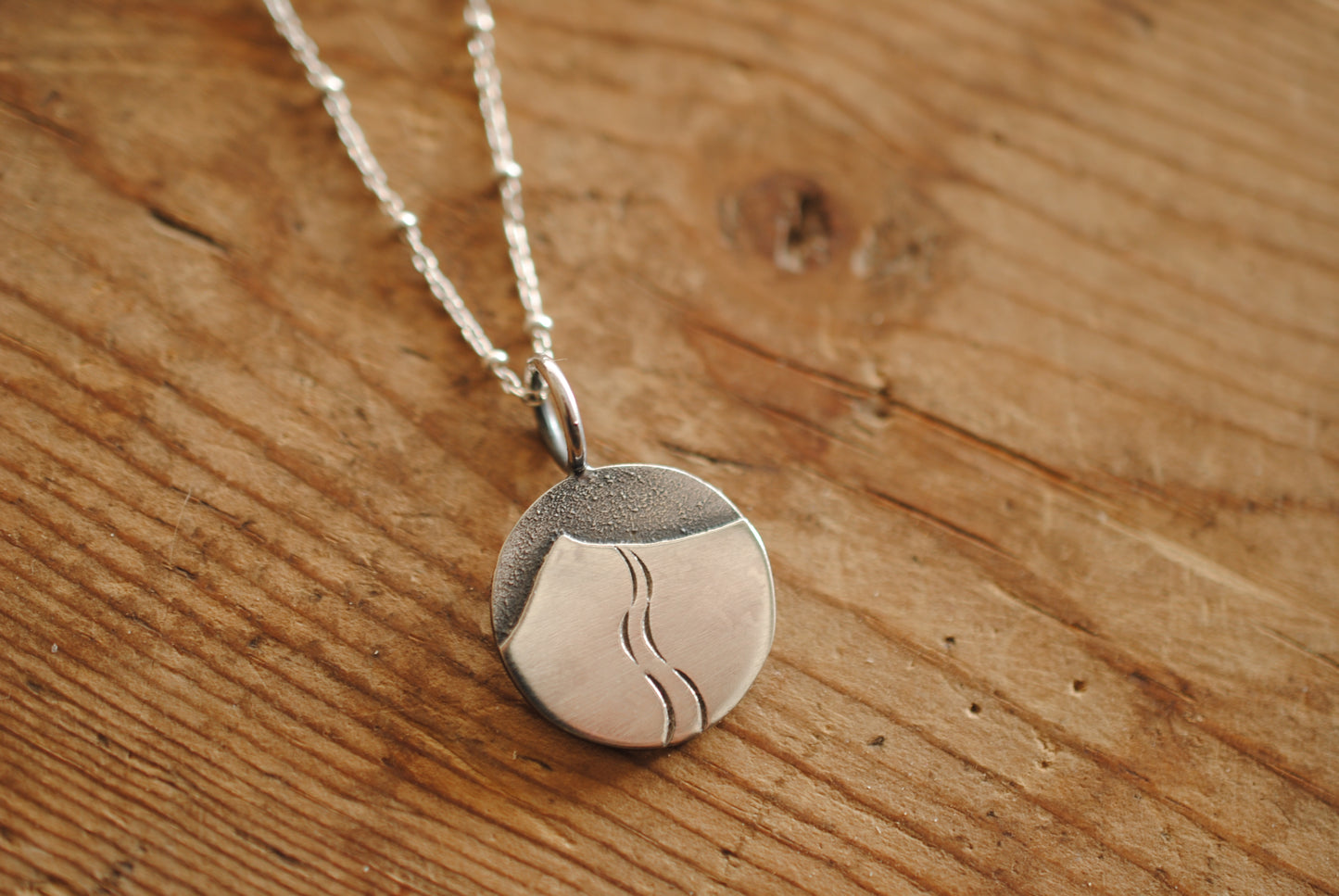 Ski Tracks Pendant