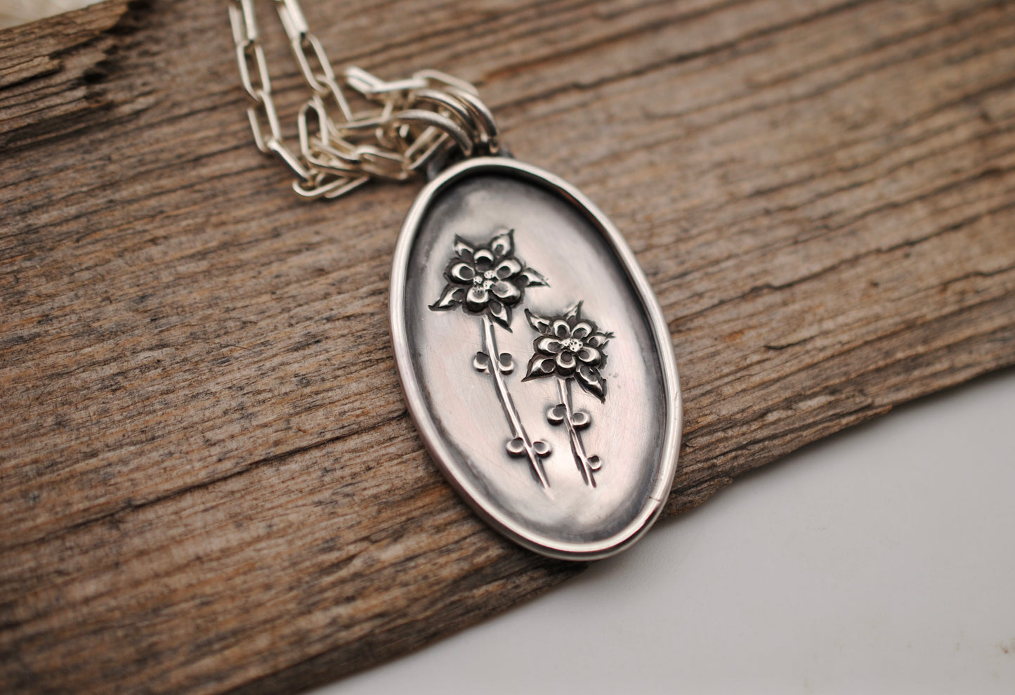 Columbine Pendant - One of a kind