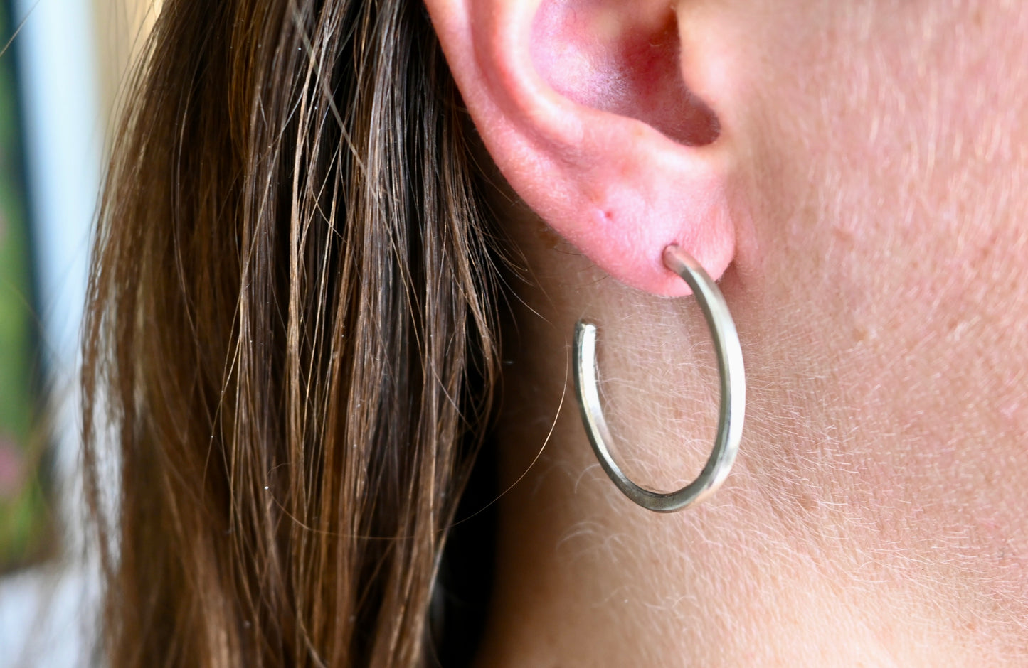 Square Hoop Earrings - Small, Med, Large
