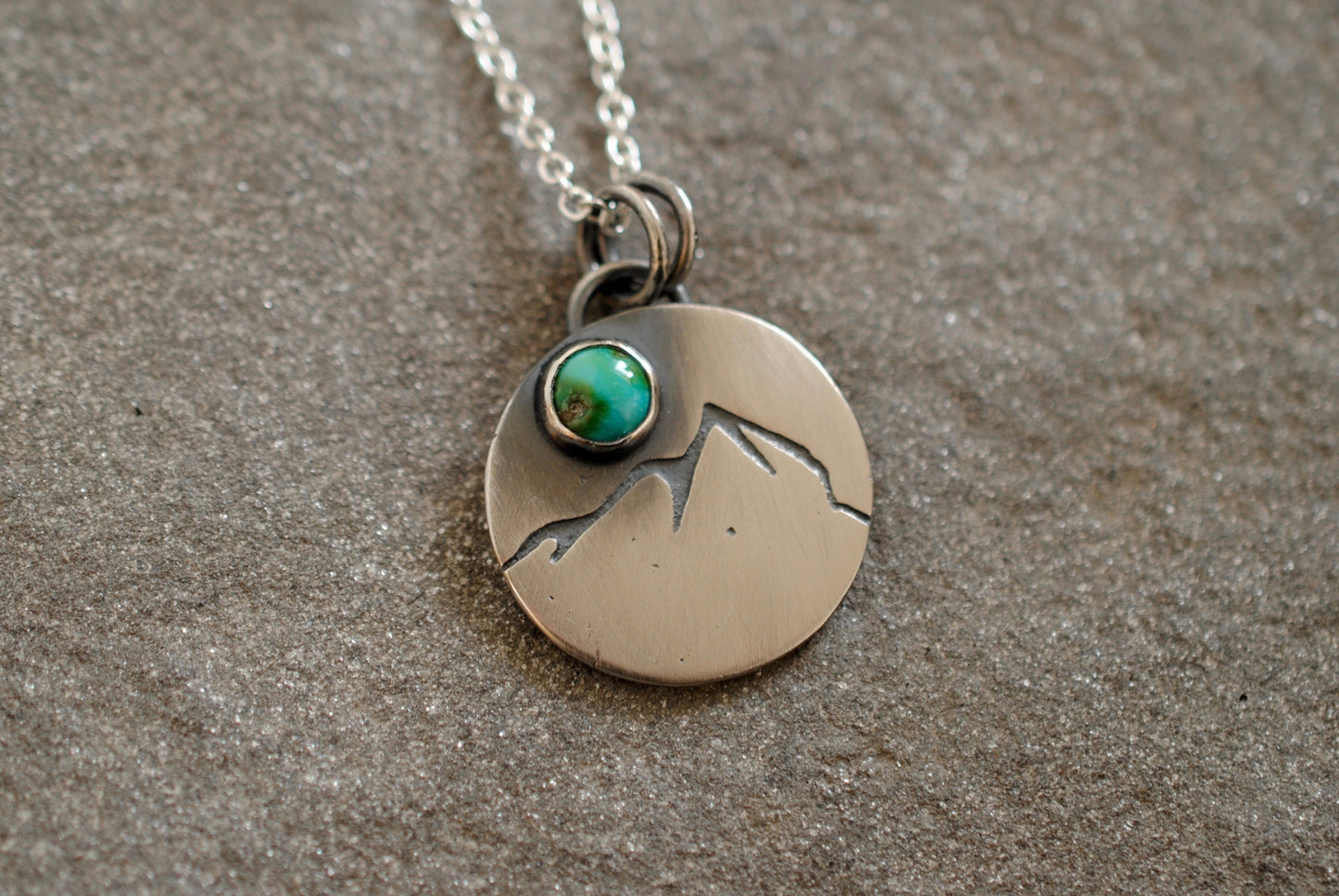 Mt Crested Butte Turquoise Pendant