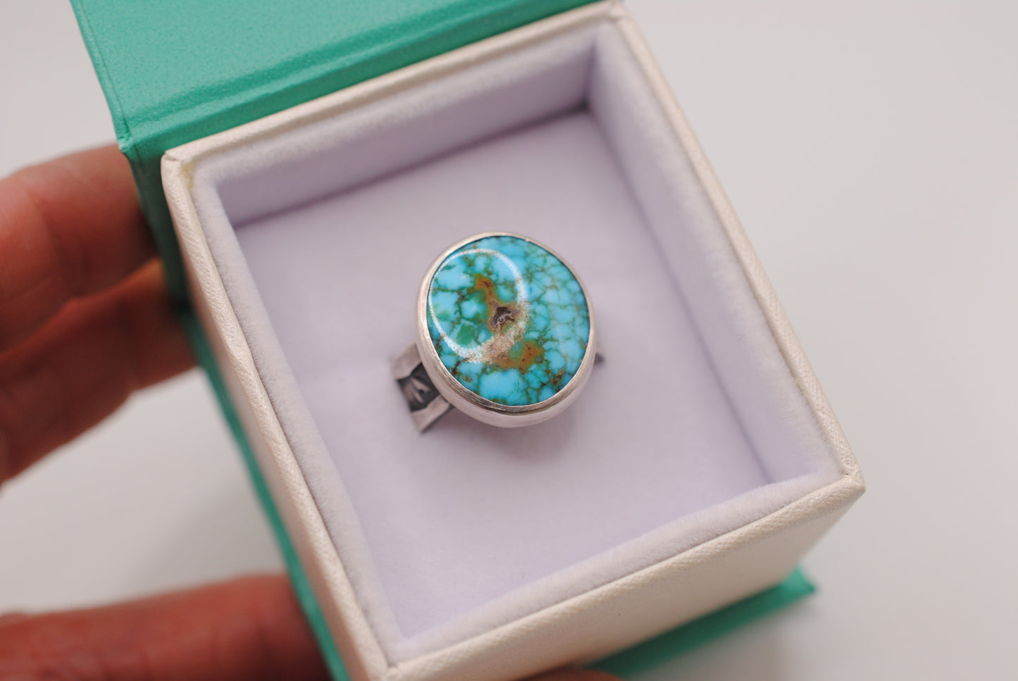 Aspen Band with Turquoise Size 7.5