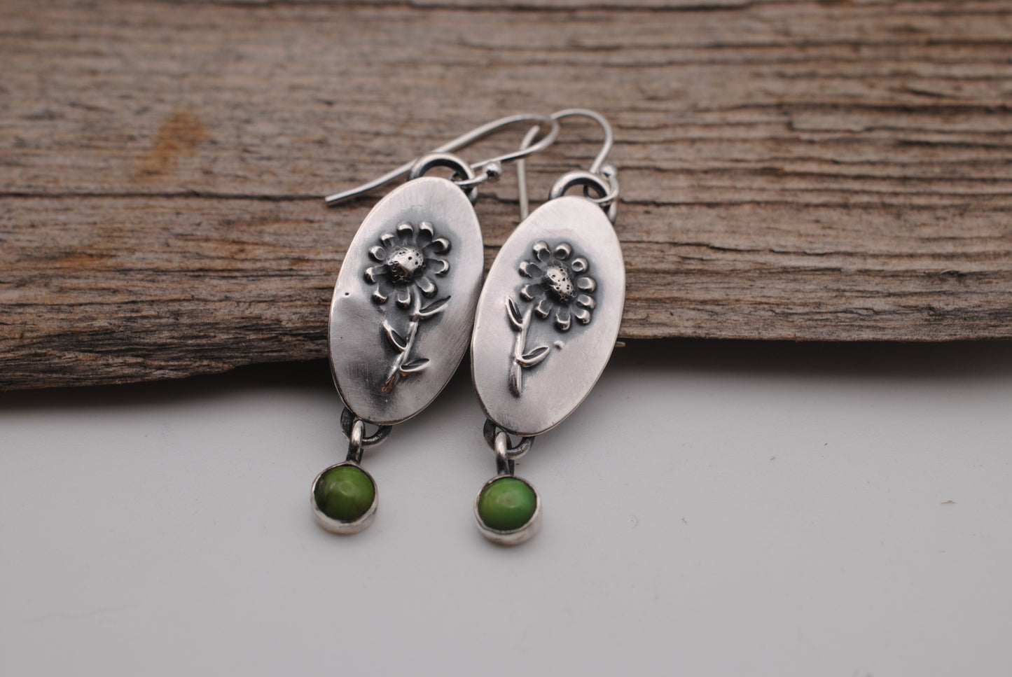 Aster flower earrings