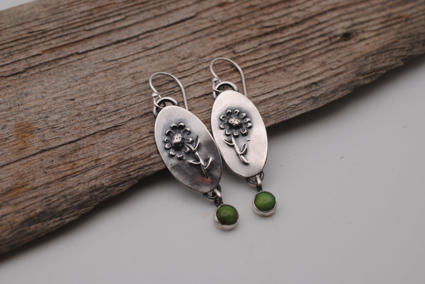 Aster flower earrings