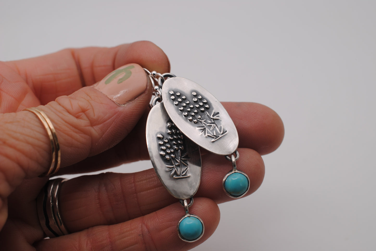 Turquoise Wildflower Earrings