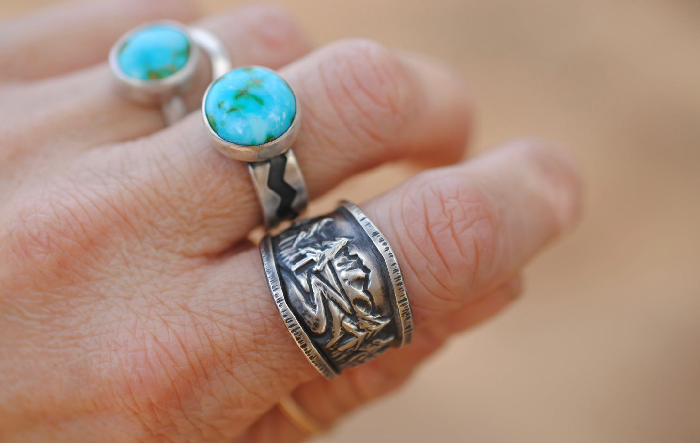 Mountain & River Ring - Size 8.5