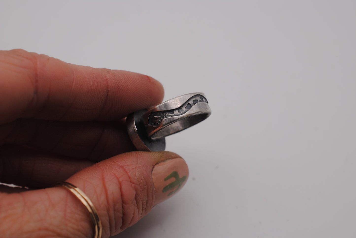 Turquoise Snake Ring Size 7
