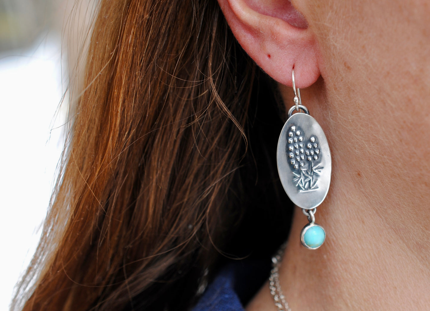 Turquoise Wildflower Earrings