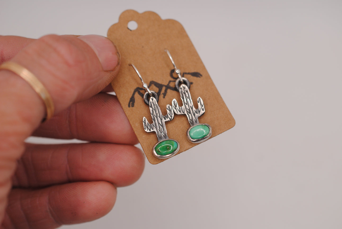 Cactus Turquoise Earrings