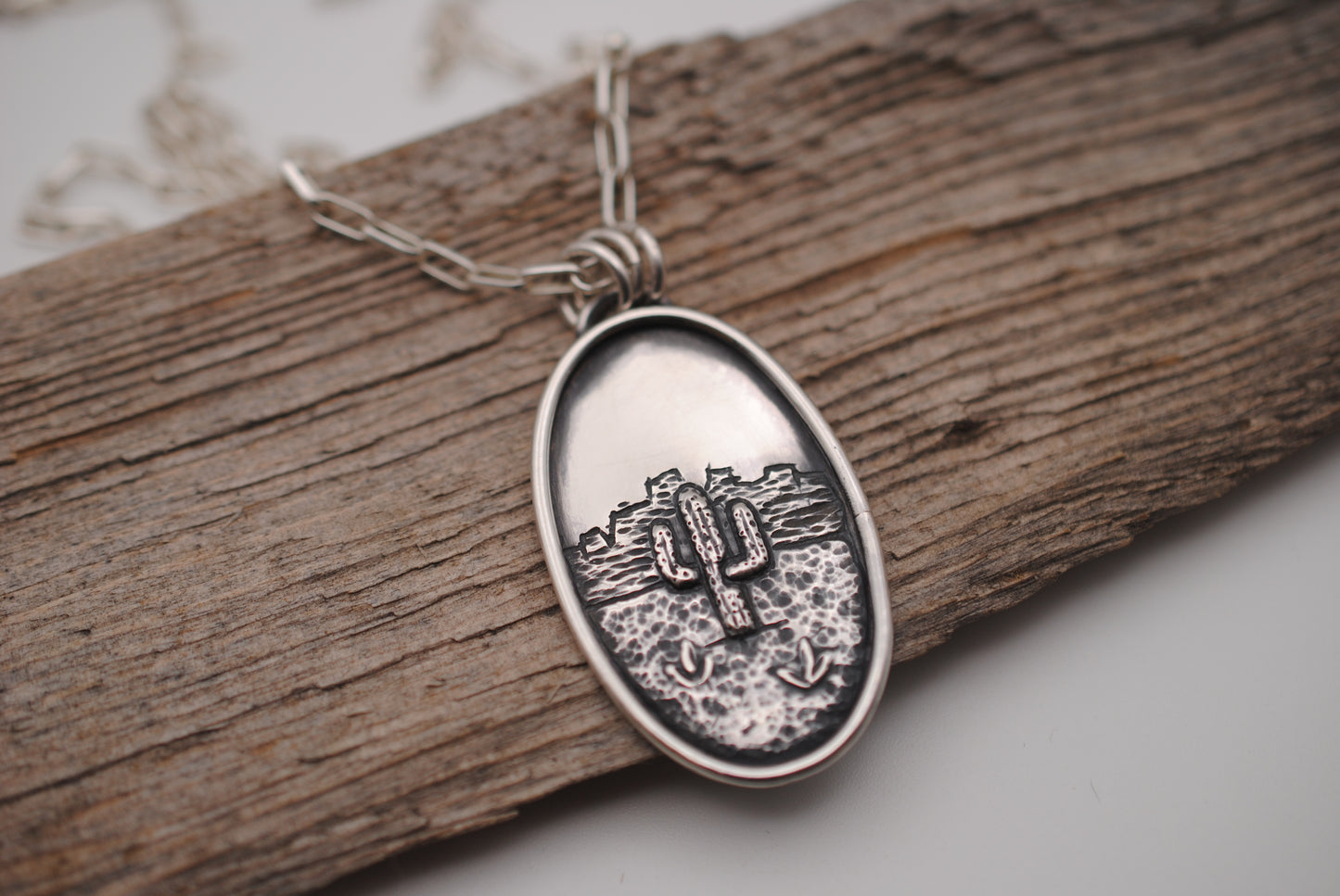 Desert Tower & Saguaro Pendant