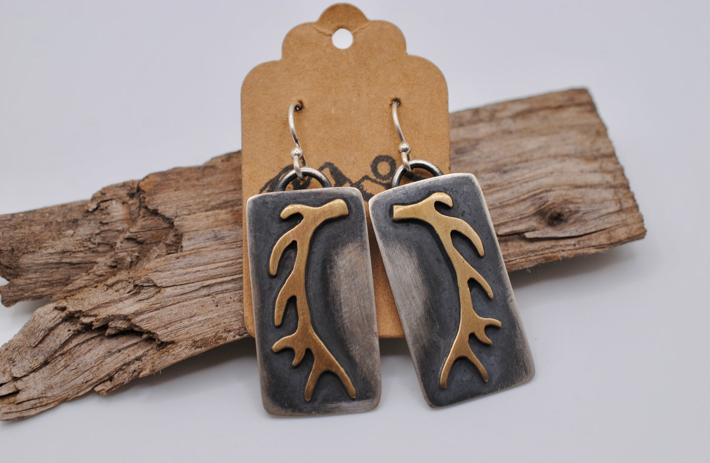 Elk Antler Earrings - Large