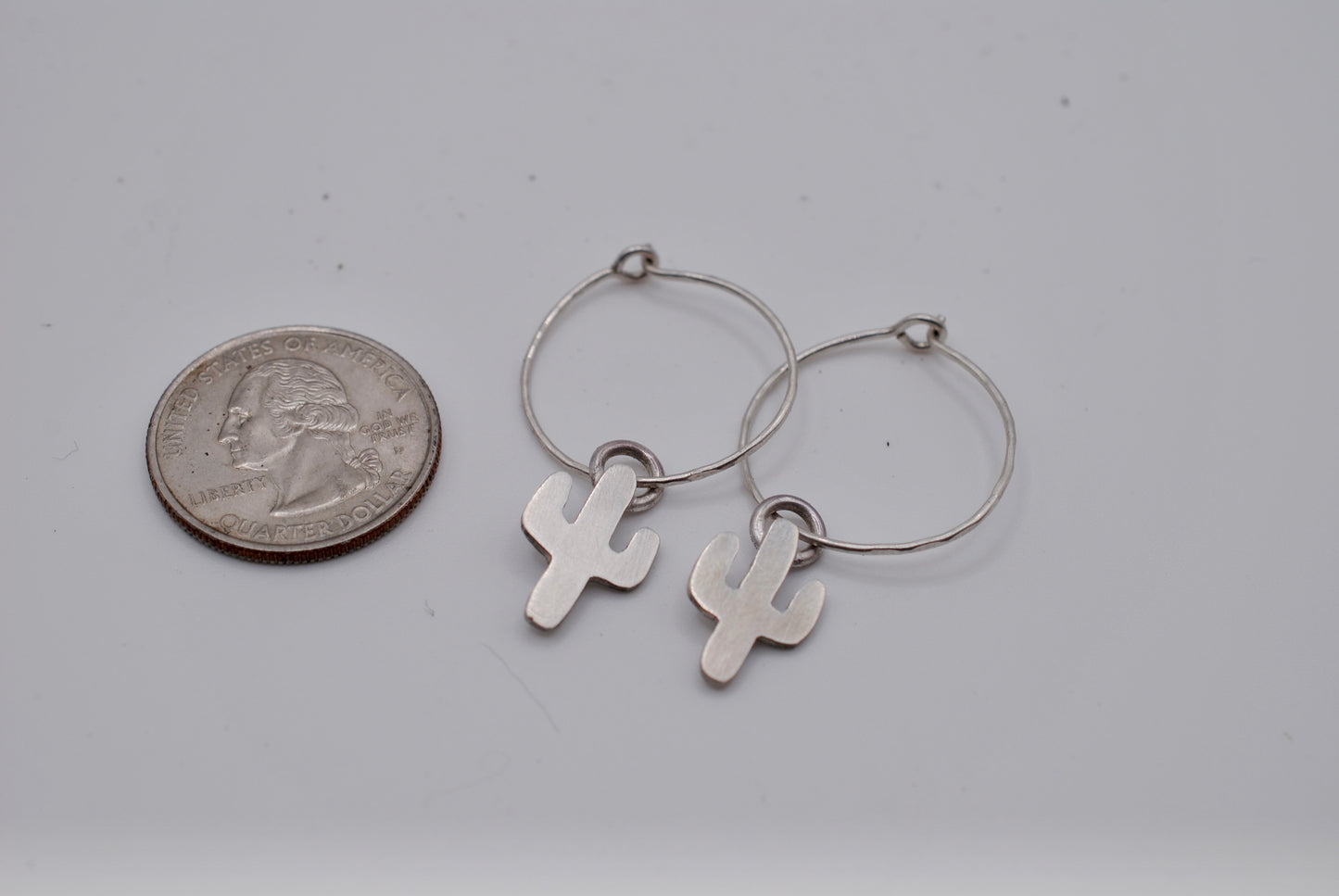 Cactus Hoop Earrings