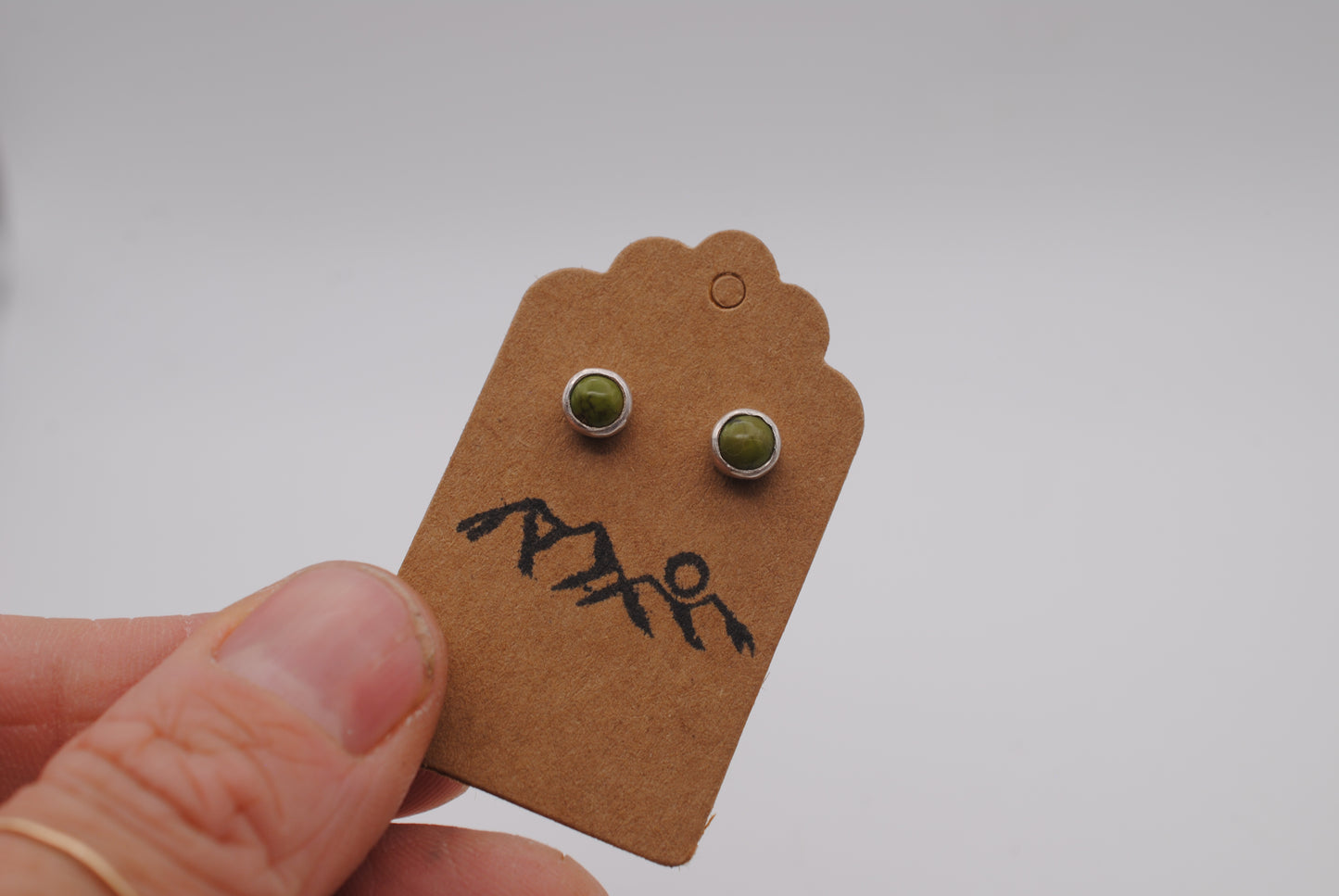 Green Turquoise Studs