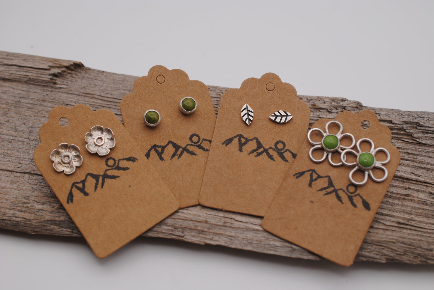 Green Turquoise Studs