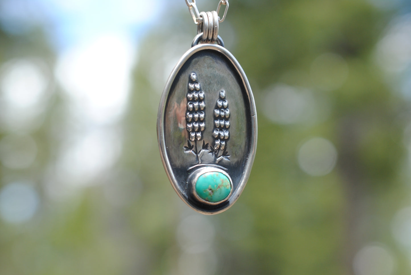 Lupine Flower Pendant
