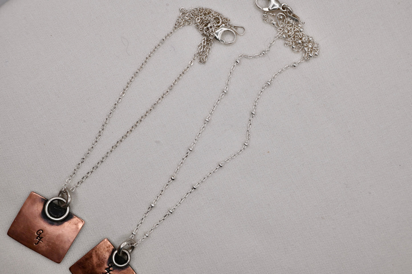 "Tall Pines" Mini Oil Painting Necklace