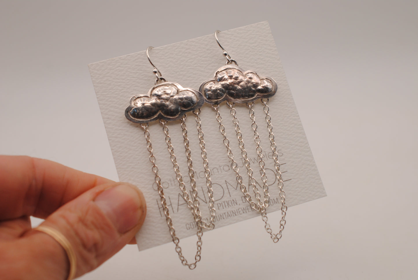 Puffy Rain Cloud Earrings