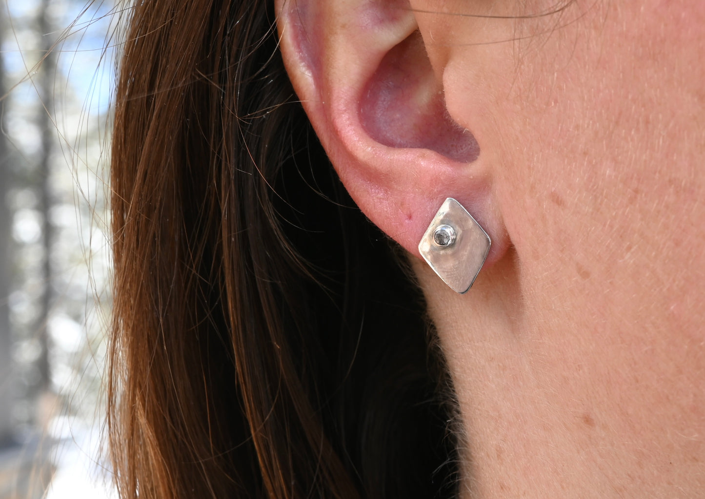 Montana Sapphire Stud Earrings