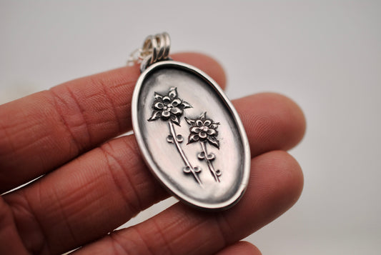 Columbine Pendant - One of a kind