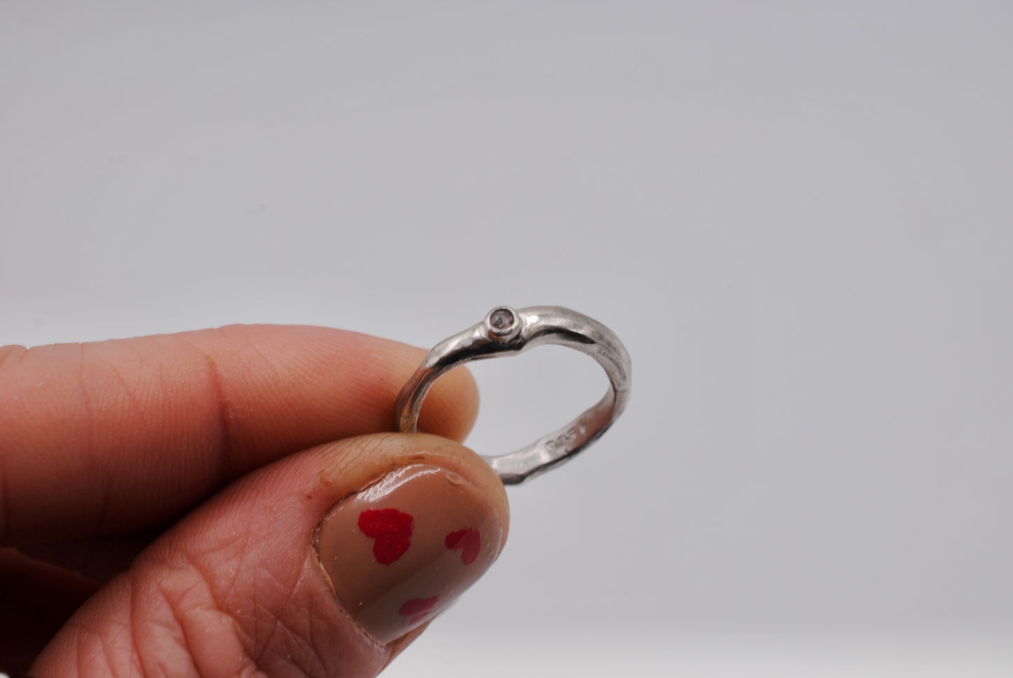 Organic Band with Diamond; Size 5.5