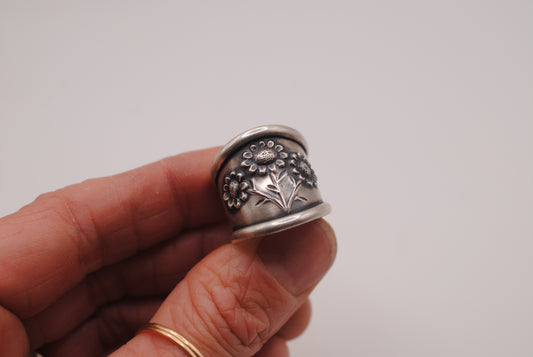 Sunflower Bouquet Ring - Size 6.5