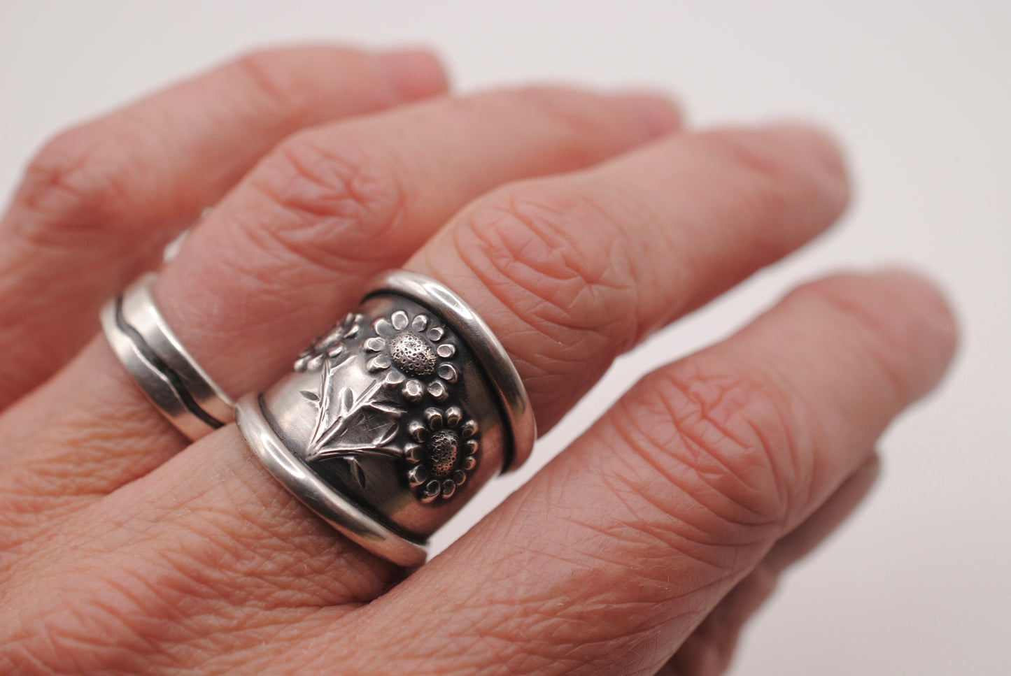 Sunflower Bouquet Ring - Size 6.5