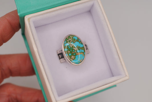 Aspen Band with Turquoise - Size 8