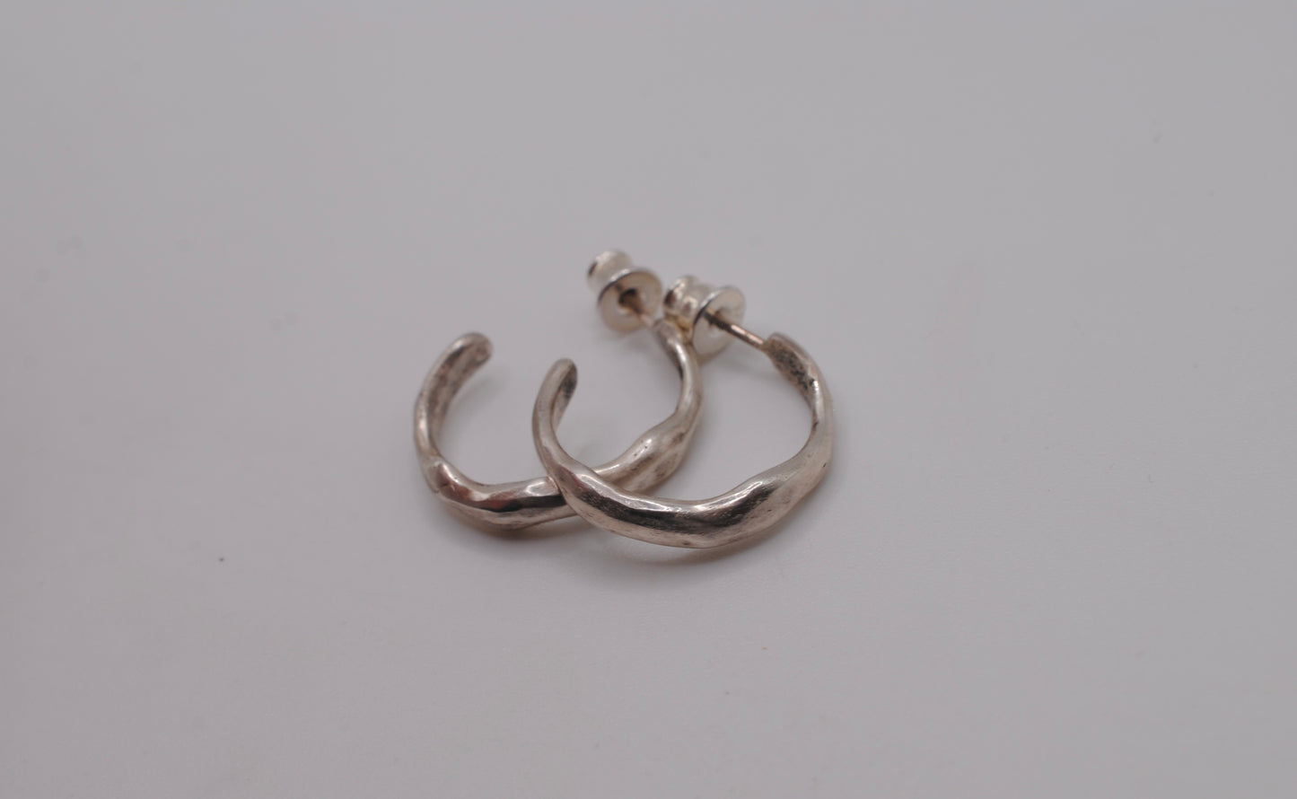 Organic Hoop Studs