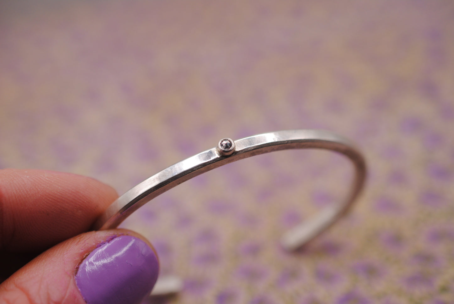 Tiny Diamond Stacker Cuff