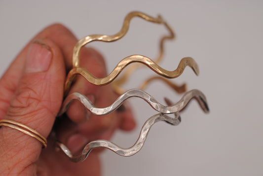 Wavy Cuff Bracelets