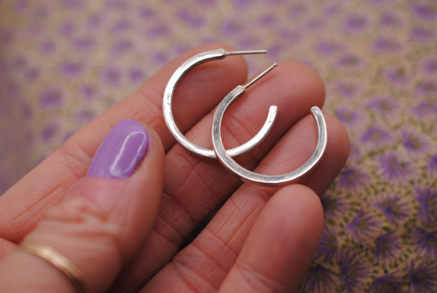 Square Hoop Earrings - Small, Med, Large