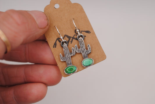 Cactus Turquoise Earrings