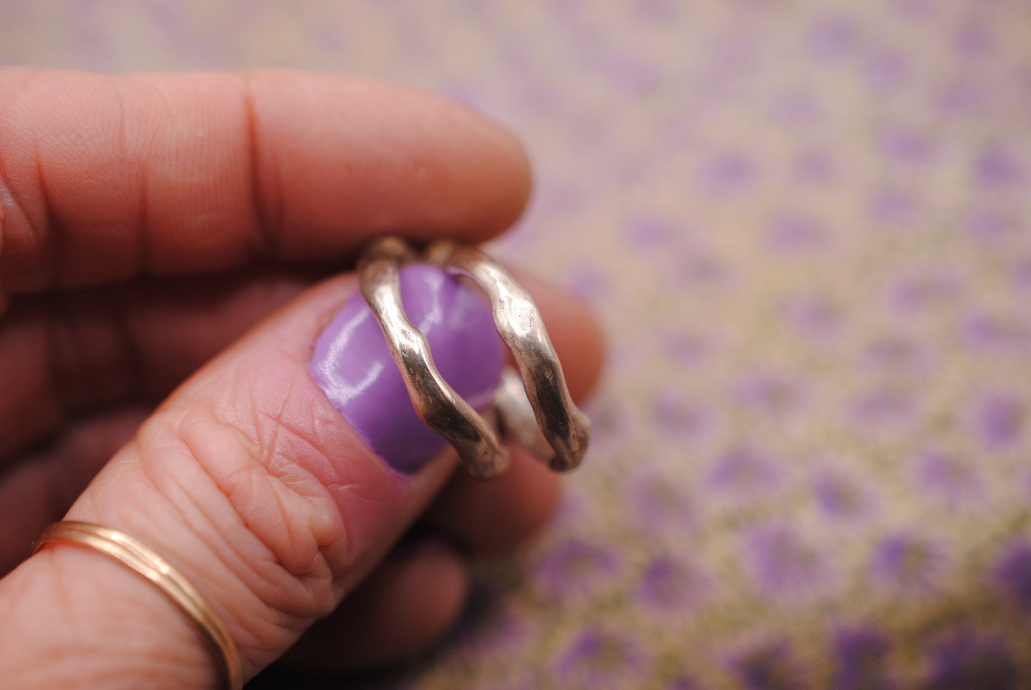 Organic Hoop Studs