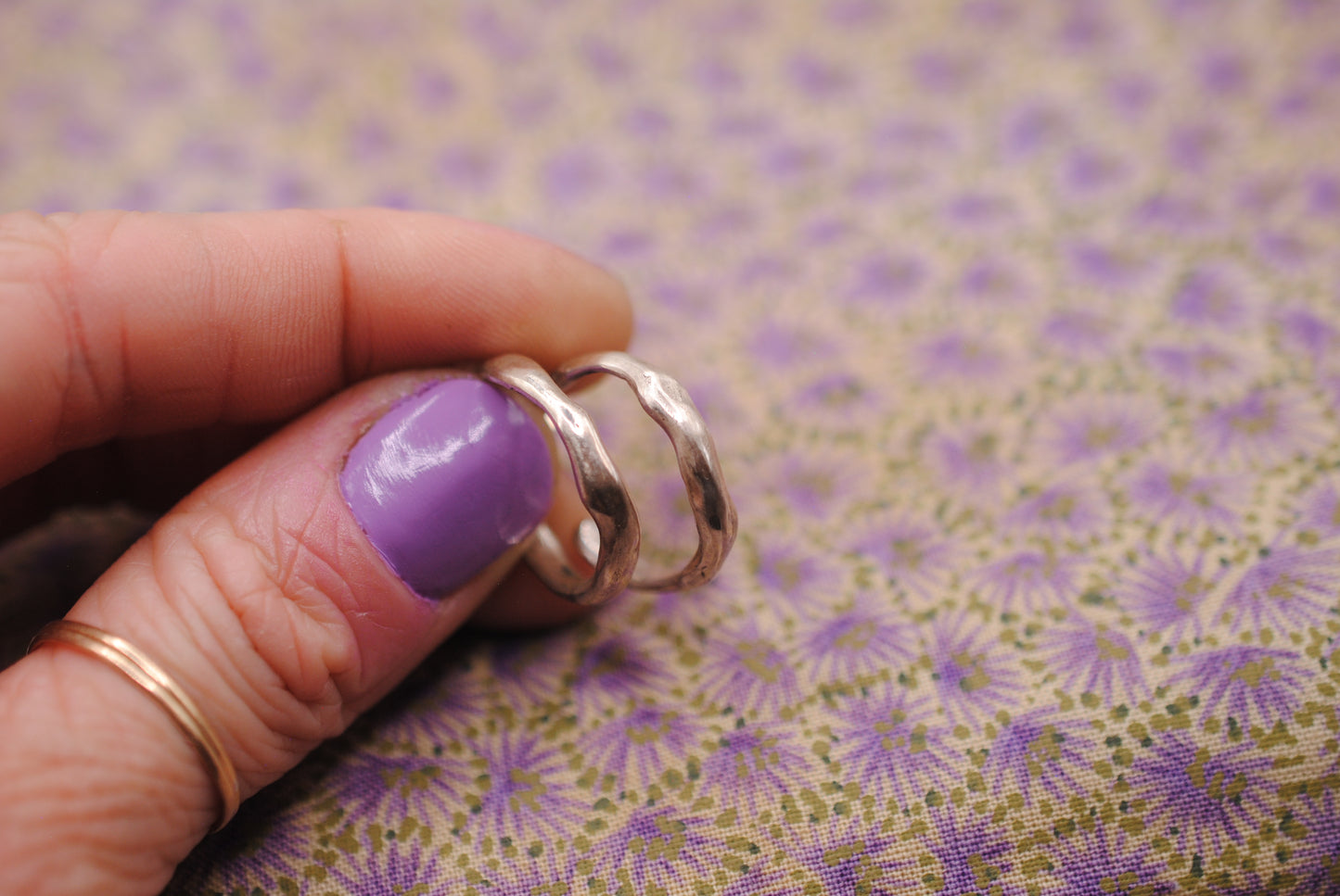 Organic Hoop Studs