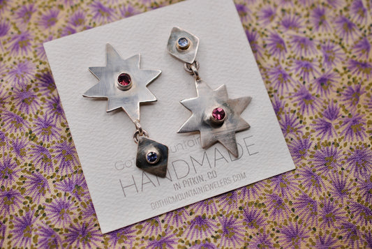 Asymmetrical Starburst Earrings