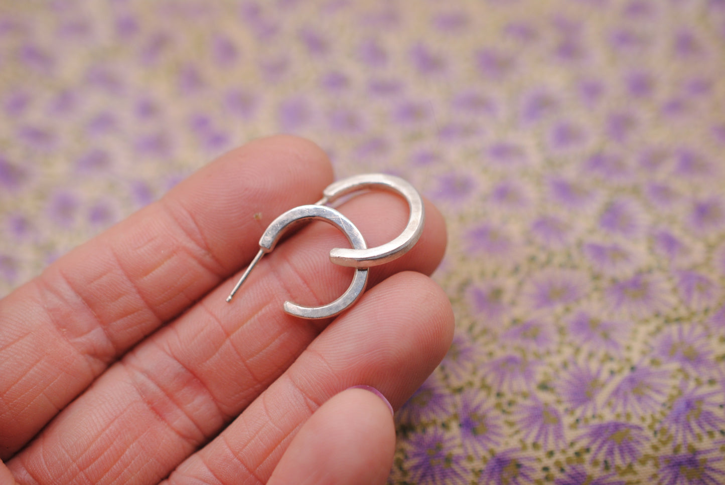 Square Hoop Earrings - Small, Med, Large