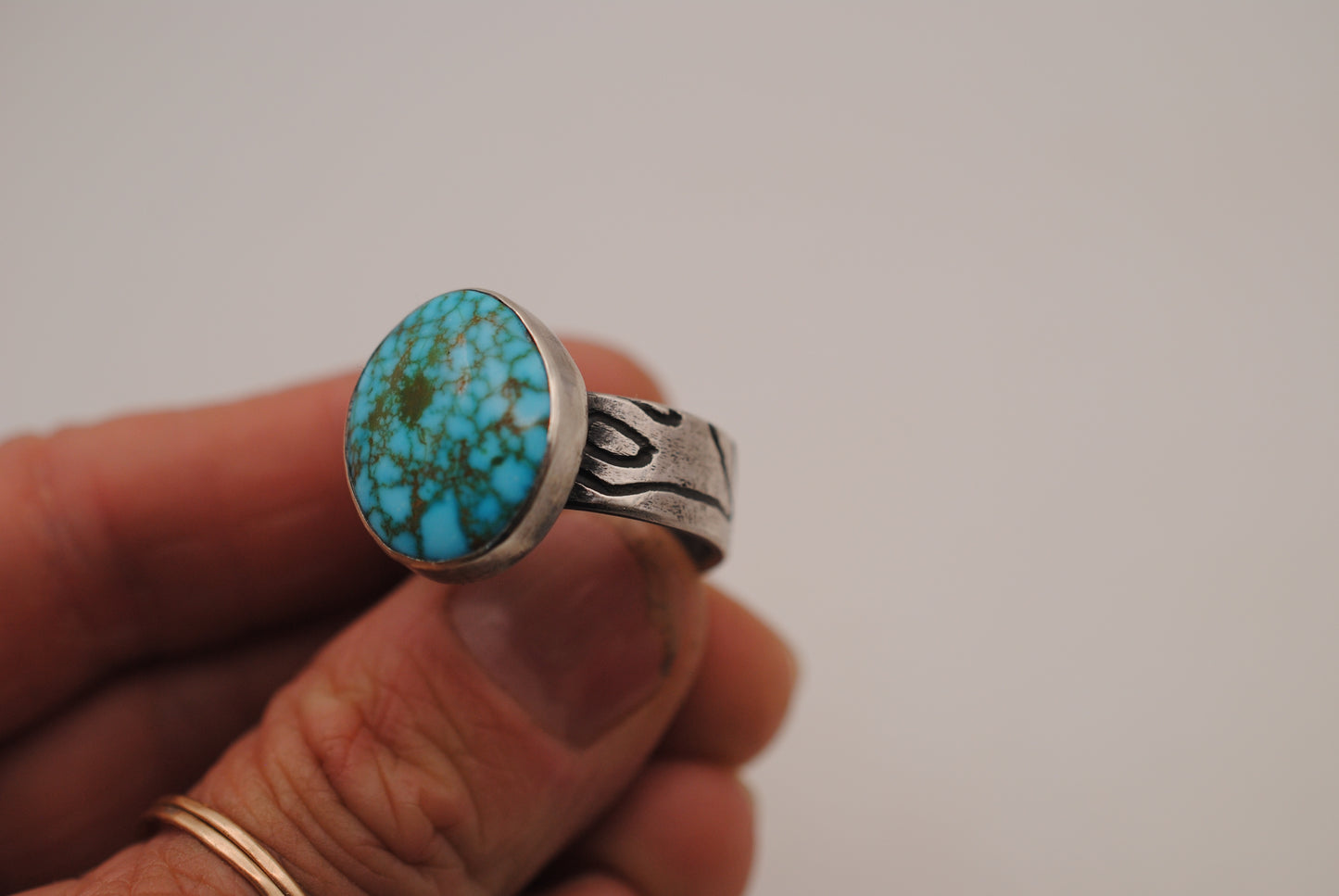 Topography & Turquoise Ring Size 11