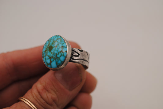 Topography & Turquoise Ring Size 11