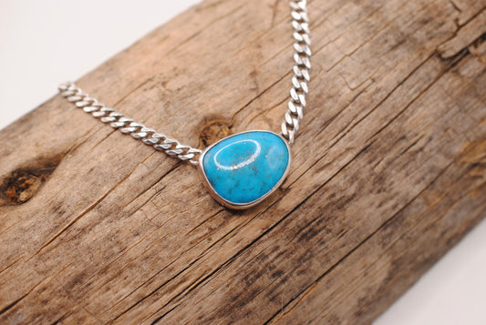 Curb Chain with Turquioise