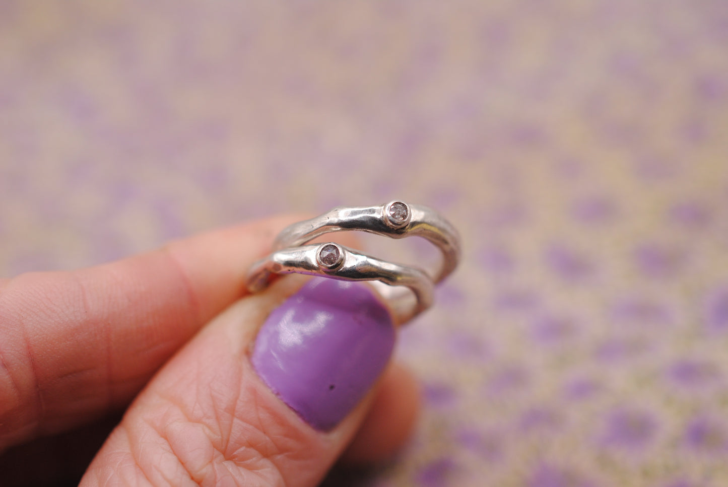 Organic Band with Diamond; Size 6