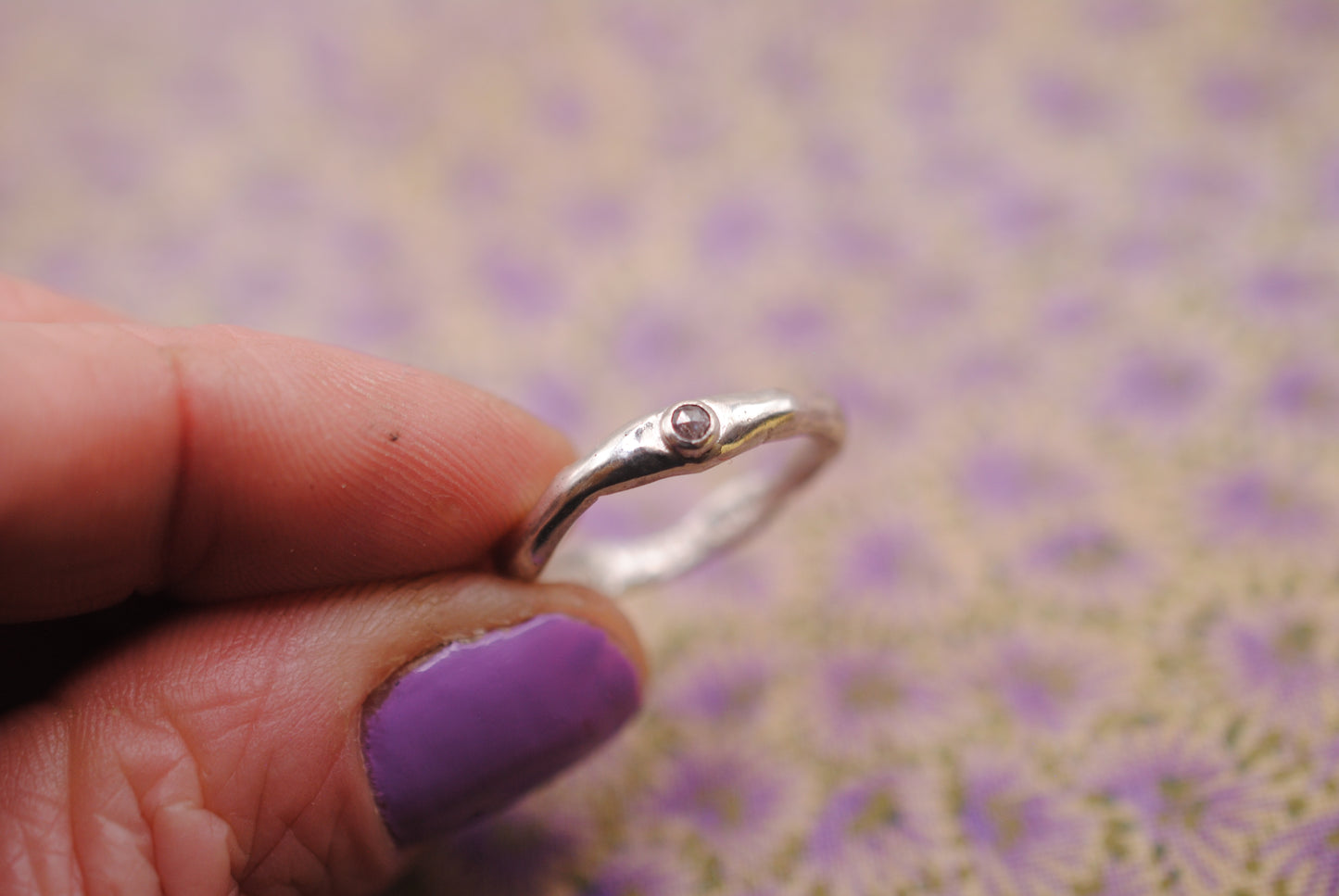 Organic Band with Diamond; Size 6