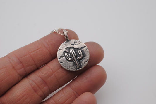 Saguaro Cactus Charm Pendant