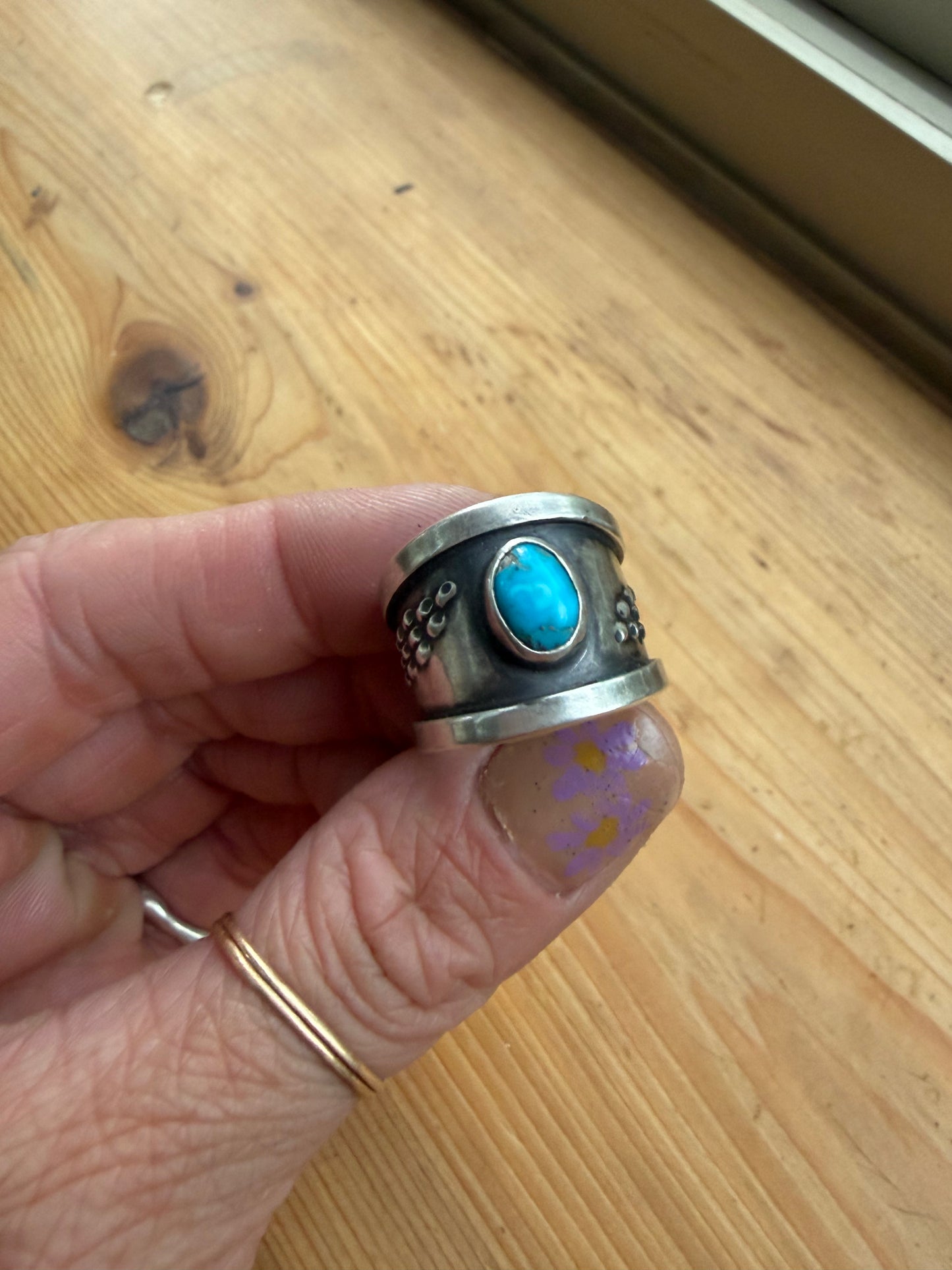 Lupine flower ring | Size 7